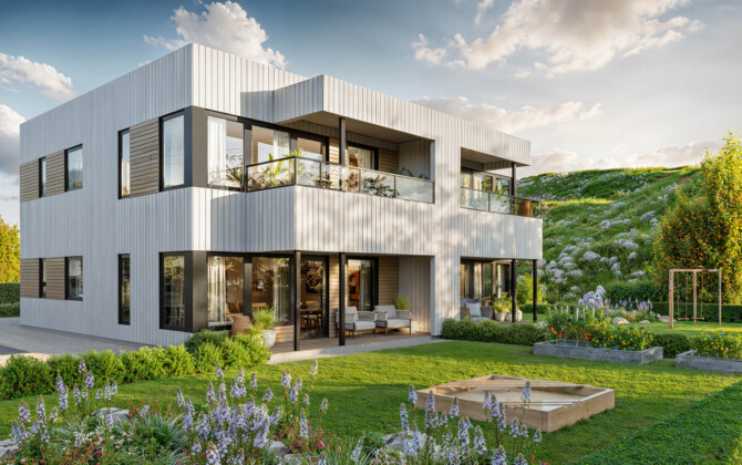 4 moderne leiligheter på Lyetoppen for salg!